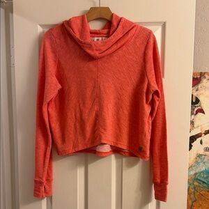 tentree Coral-Orange Lightweight Hoodie